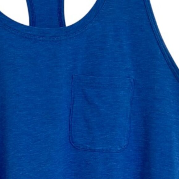 Lululemon Royal Blue Racerback Athletic Tank Top Logo Back Women’s Size 10 - Picture 3 of 7